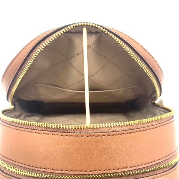 Michael Kors Medium Jaycee Zip Packet Backpack Brown - Picture 10 of 11